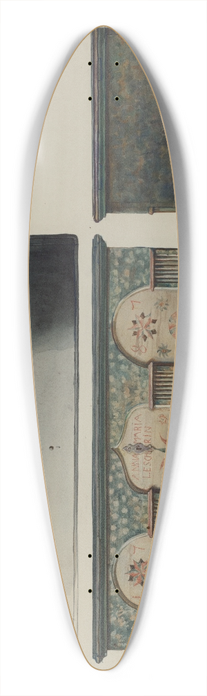 Frances Lichten - Chest 39.3 inch art pintail longboard deck