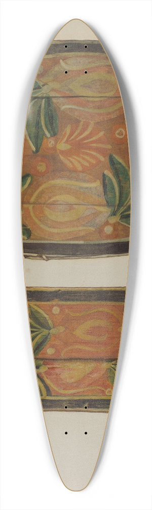 Frances Lichten - Pa. German Cap Box 39.3 inch art pintail longboard deck
