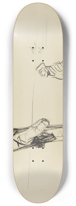 Jean-Louis Forain - Sur le Rhin 8.25 inch art skate deck