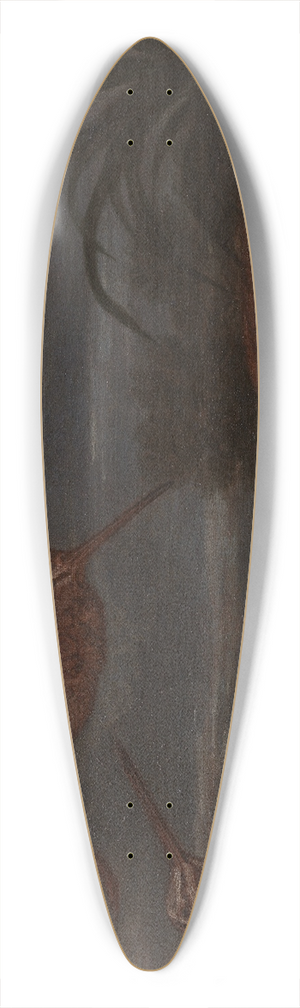 Francis Barlow - Woodcock at Dusk 39.3 inch art pintail longboard deck