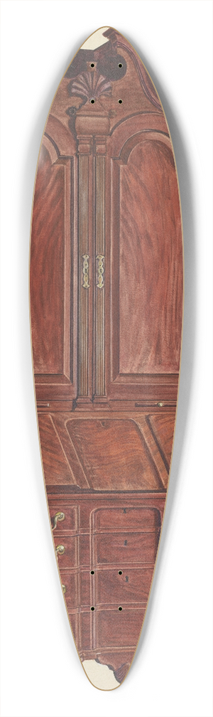 Francis Borelli - Cabinet-Top Desk 39.3 inch art pintail longboard deck