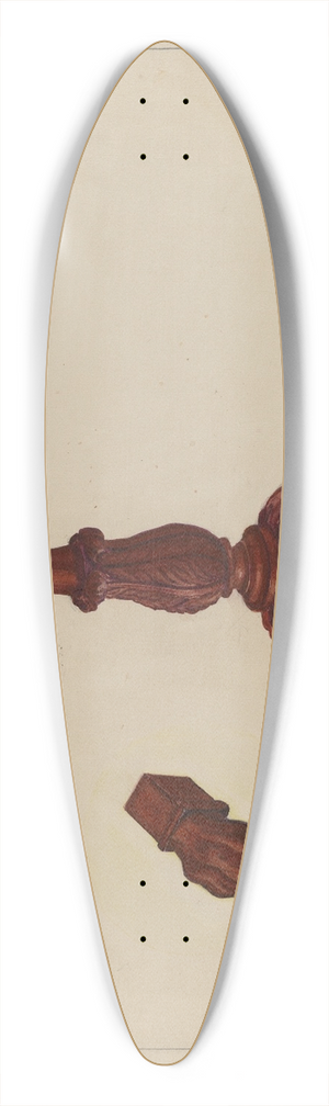 Francis Borelli - Card Table 39.3 inch art pintail longboard deck