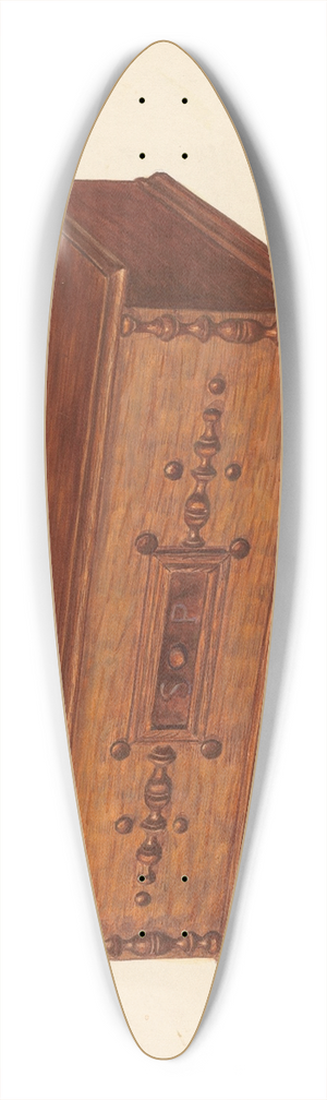Francis Borelli - Desk Box 39.3 inch art pintail longboard deck