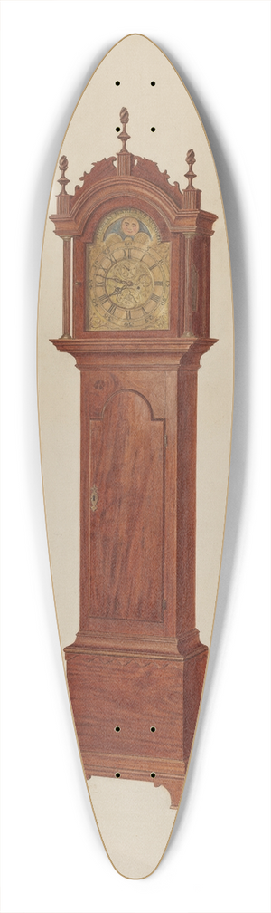 Francis Borelli - Tall Clock 39.3 inch art pintail longboard deck