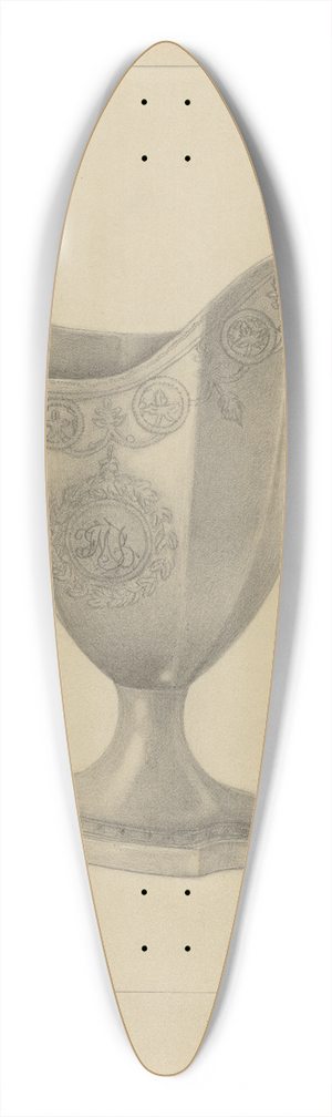 Francisco Alvarez - Silver Creamer 39.3 inch art pintail longboard deck
