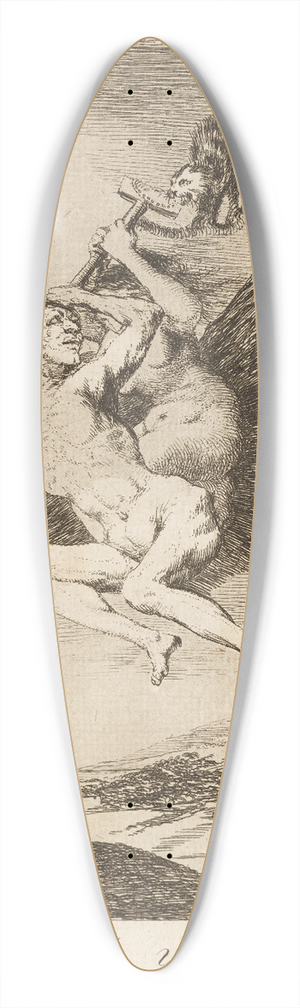 Francisco de Goya - All v eso. (There it goes.) 39.3 inch art pintail longboard deck