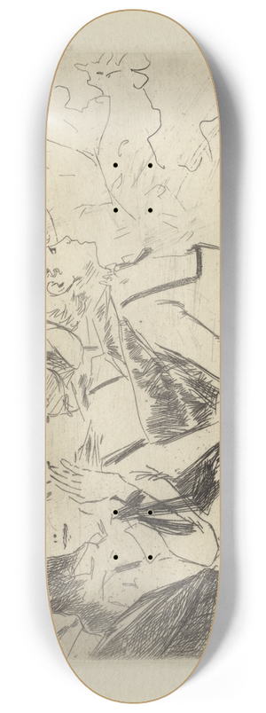 Jean-Louis Forain - The Folies-Bergre 8.25 inch art skate deck