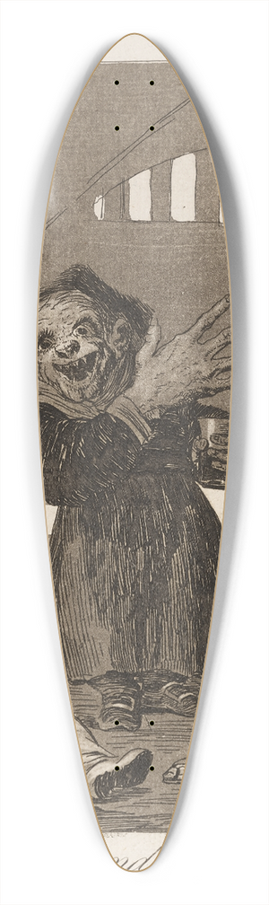 Francisco de Goya - Duendecitos. (Hobgoblins.) 39.3 inch art pintail longboard deck