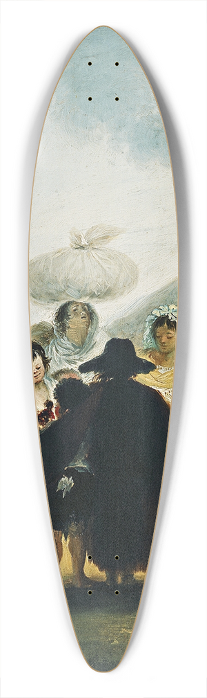 Francisco de Goya - Le Marchand De Marionnettes 39.3 inch art pintail longboard deck