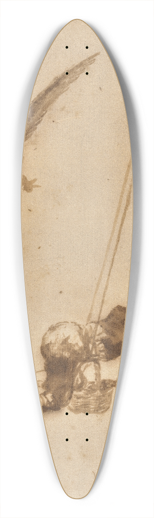 Francisco de Goya - The Eagle Hunter 39.3 inch art pintail longboard deck