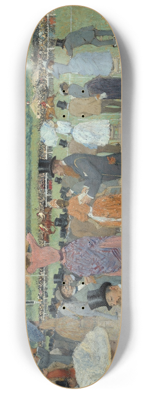Jean-Louis Forain - The Races at Longchamp 8.25 inch art skate deck