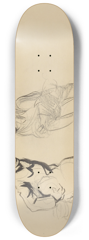 Jean-Louis Forain - Two Soldiers 8.25 inch art skate deck