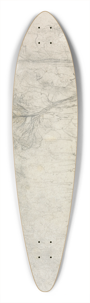 Francis Danby - A Classical City 39.3 inch art pintail longboard deck