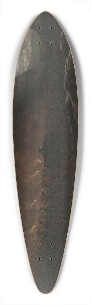 Francis Danby - A Mountain Chieftains Funeral 39.3 inch art pintail longboard deck