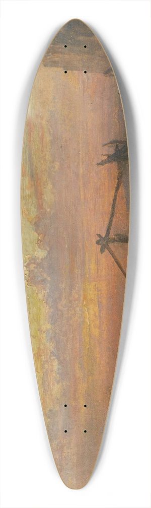 Francis Danby - The Broken Bridge 39.3 inch art pintail longboard deck