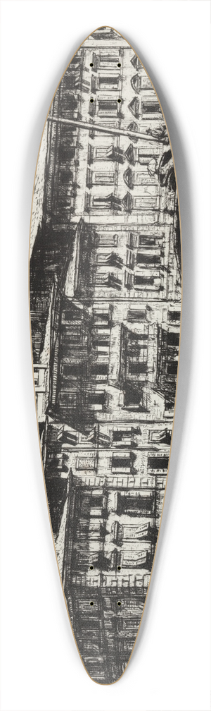 Francis Dodd - Ponte di Mezzo, Pisa 39.3 inch art pintail longboard deck