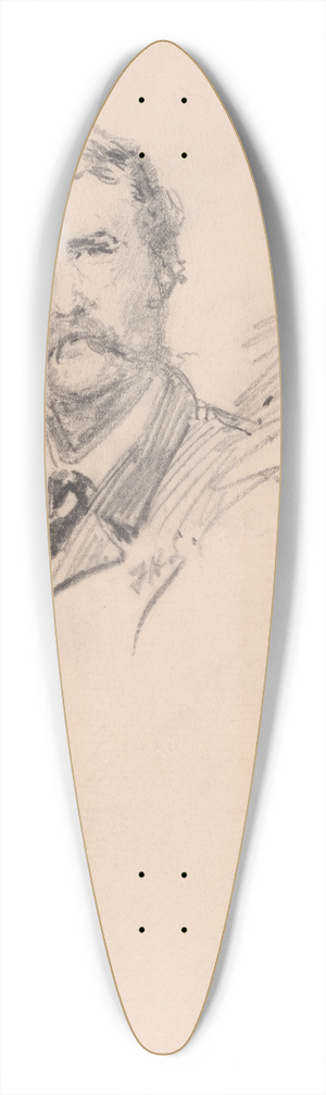 Francis Hopkinson Smith - Elihu Vedder 39.3 inch art pintail longboard deck