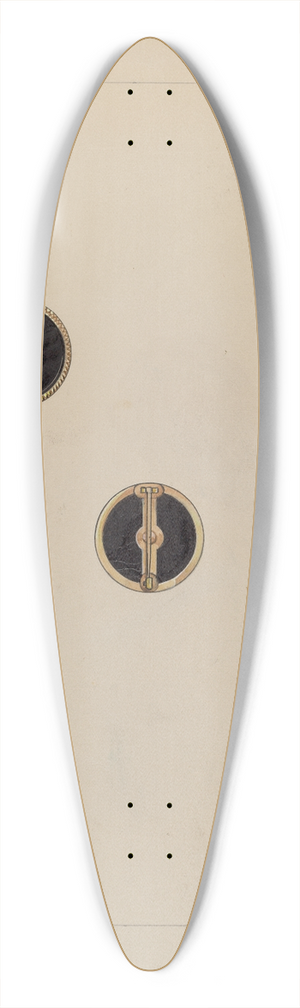 Francis Jennings - Brooch 39.3 inch art pintail longboard deck