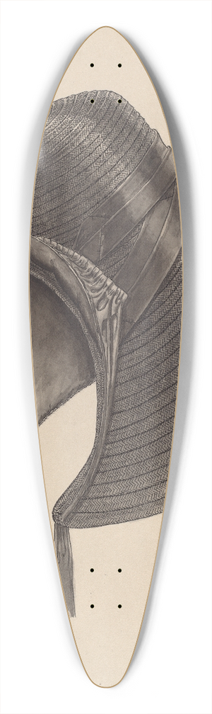 Francis Law Durand - Bonnet 39.3 inch art pintail longboard deck