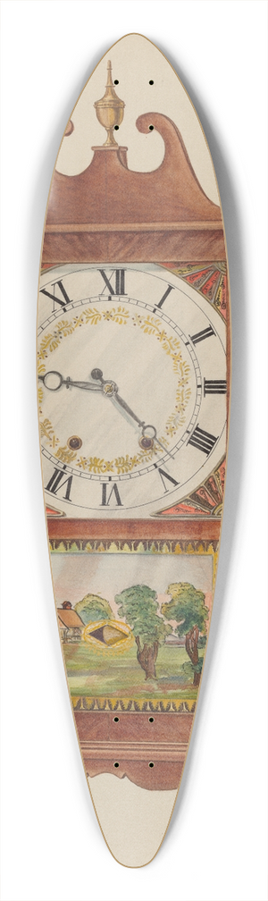 Francis Law Durand - Mantel Clock 39.3 inch art pintail longboard deck