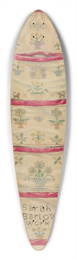 Francis Law Durand - Needlework Picture 39.3 inch art pintail longboard deck