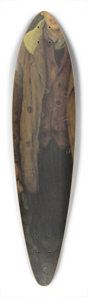 Francis Luis Mora - The Woodsman (William Compton) 39.3 inch art pintail longboard deck