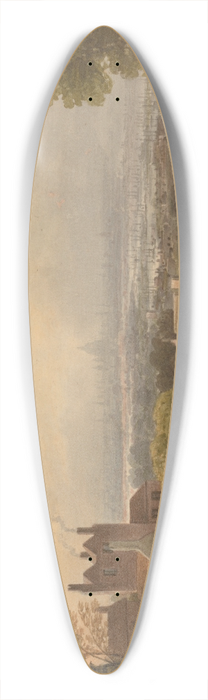 Francis Nicholson - London from Blackheath 39.3 inch art pintail longboard deck