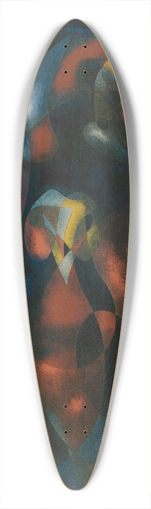 Francis Picabia - Abstrait 39.3 inch art pintail longboard deck