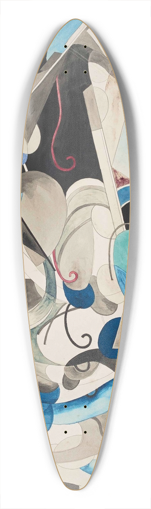 Francis Picabia - Animation 39.3 inch art pintail longboard deck