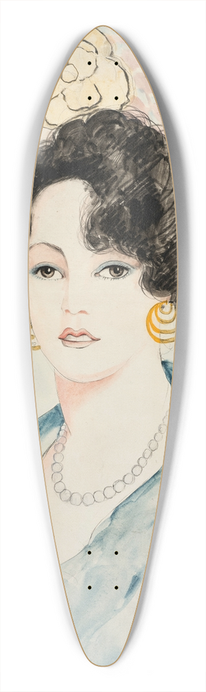 Francis Picabia - Boucles doreille noires 39.3 inch art pintail longboard deck