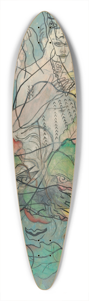 Francis Picabia - Iris 39.3 inch art pintail longboard deck