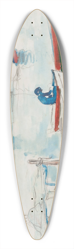 Francis Picabia - Sans titre 39.3 inch art pintail longboard deck