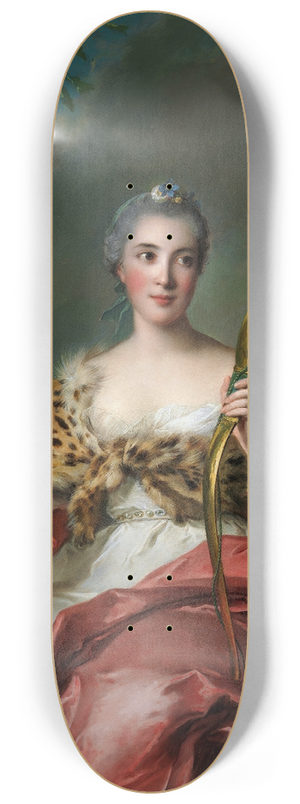 Jean-Marc Nattier - Madame Bergeret de Frouville as Diana 8.25 inch art skate deck