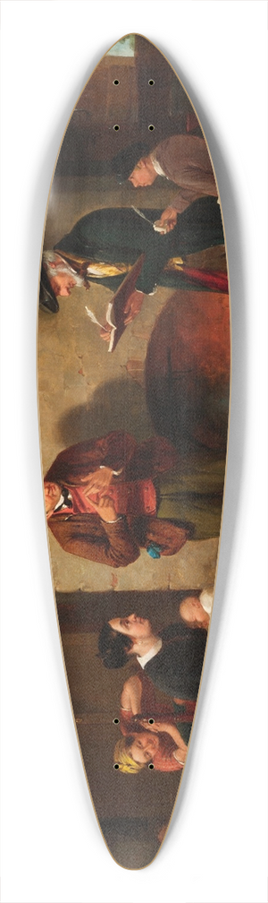 Francis William Edmonds - Taking the Census 39.3 inch art pintail longboard deck