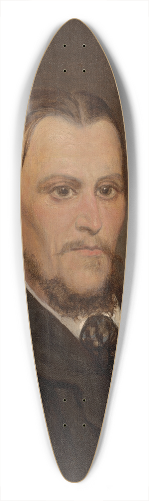 Franciszek Streitt - Self-Portrait 39.3 inch art pintail longboard deck