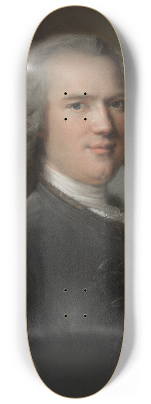 Jean-Marc Nattier - Portrait of an unknown gentleman 8.25 inch art skate deck