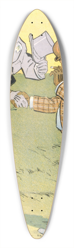 Frank Arthur Nankivell - A natural inference 39.3 inch art pintail longboard deck