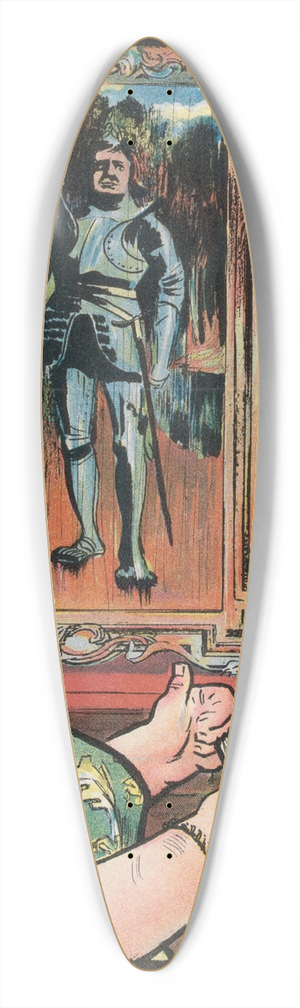 Frank Arthur Nankivell - Self-made 39.3 inch art pintail longboard deck