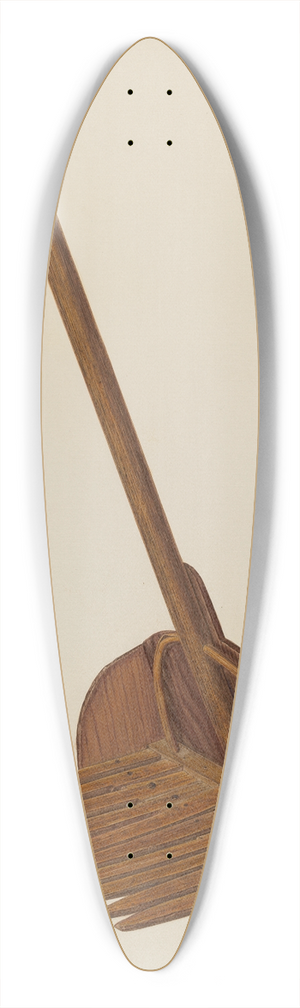 Frank Budash - Cranberry Picker 39.3 inch art pintail longboard deck