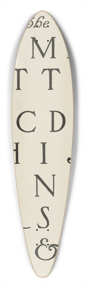 Frank Chouteau Brown - Modern American Capitals 3 39.3 inch art pintail longboard deck