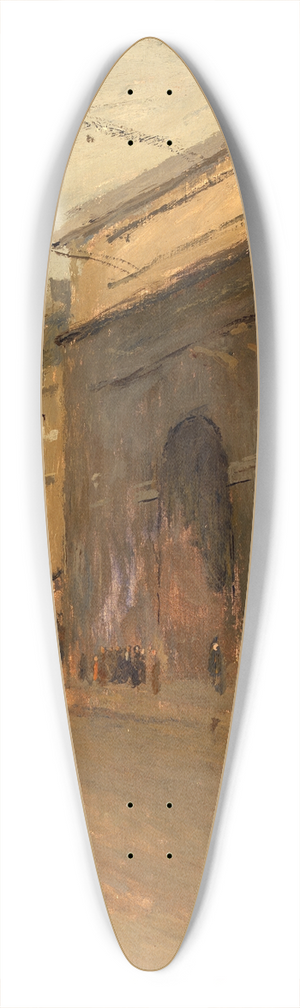 Frank Edwin Scott - Porte St. Denis 39.3 inch art pintail longboard deck