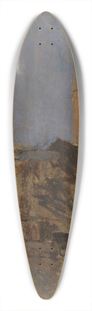 Frank Edwin Scott - St. Germain des Pres no. I 39.3 inch art pintail longboard deck