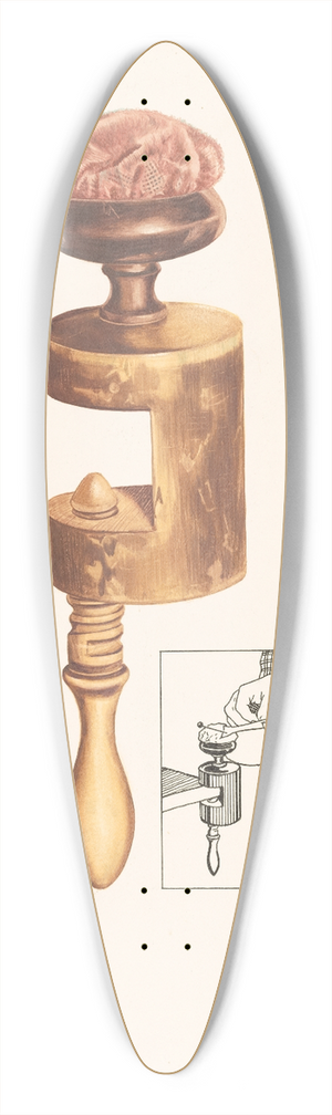 Frank Eiseman - Sewing Screw 39.3 inch art pintail longboard deck