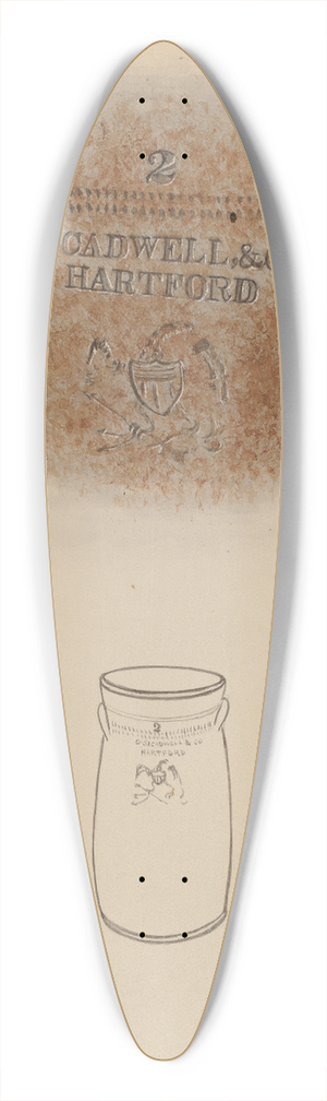 Frank Fumagalli - Churn 39.3 inch art pintail longboard deck