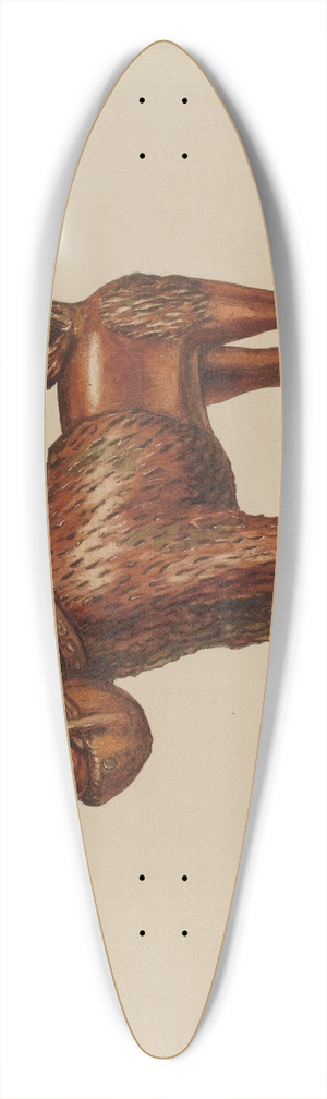 Frank Fumagalli - Statuette of a Dog 39.3 inch art pintail longboard deck