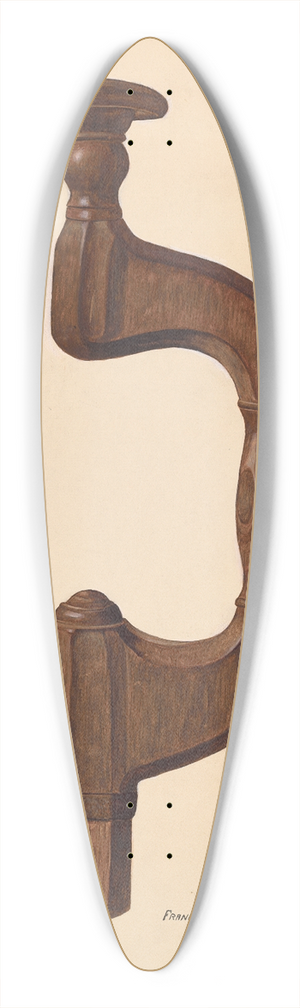 Frank Gray - Carpenters Brace 39.3 inch art pintail longboard deck
