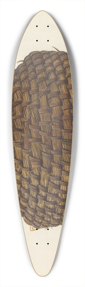 Frank Gray - Straw Bee Hive 39.3 inch art pintail longboard deck