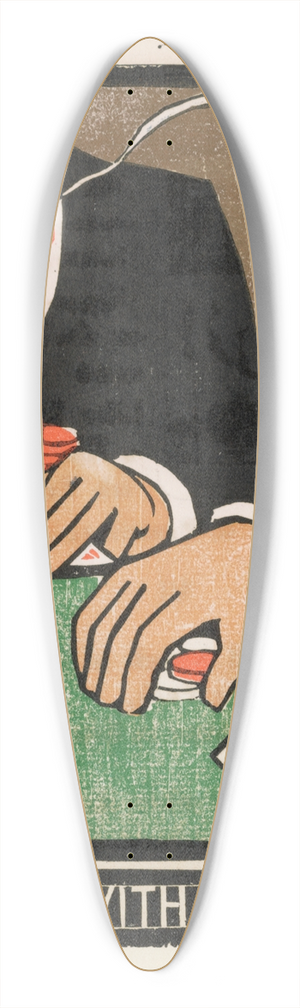 Frank Holme - Better with one pair 39.3 inch art pintail longboard deck