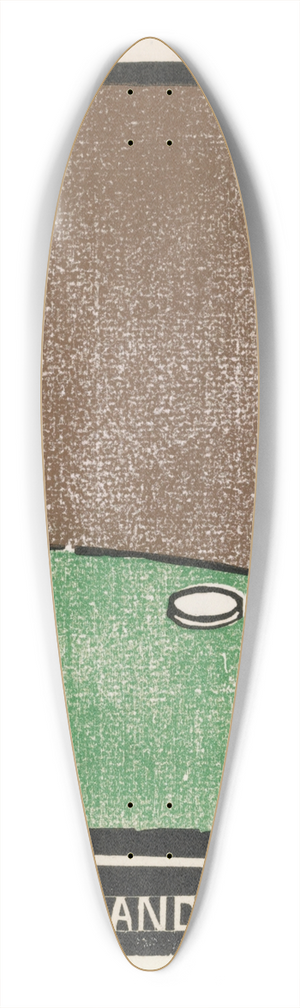 Frank Holme - The Piker and his crew 39.3 inch art pintail longboard deck