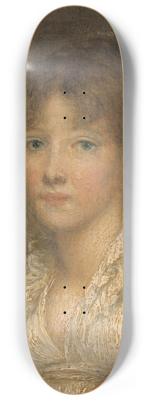 Jeanne-Philiberte Ledoux - Portrait de jeune fille 8.25 inch art skate deck